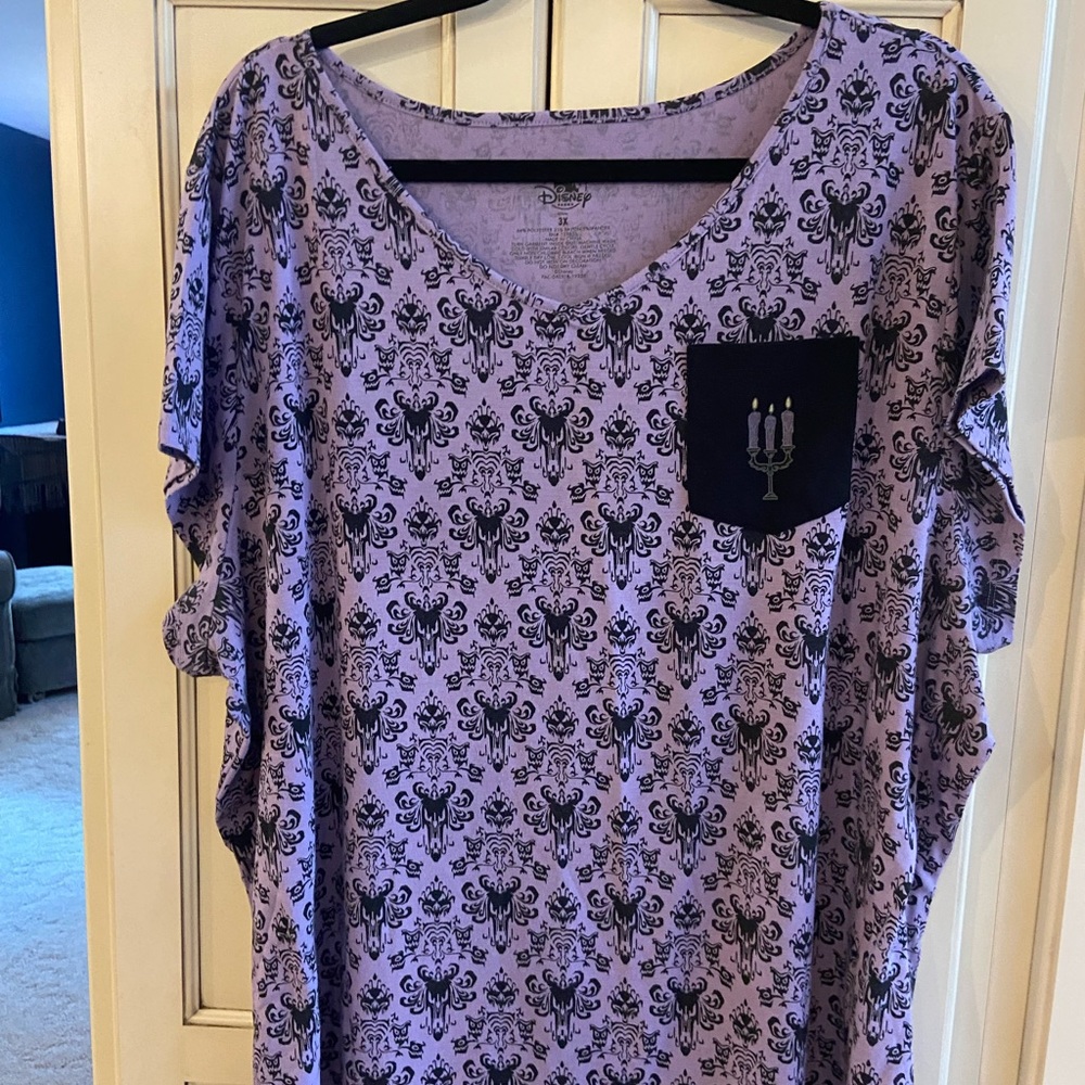 Disney Parks Haunted Mansion shirt. NWOT. Never worn. Smoke free home
